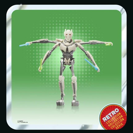 Star Wars The Retro Collection ROTS General Grievous 3.75" Figure MINT4