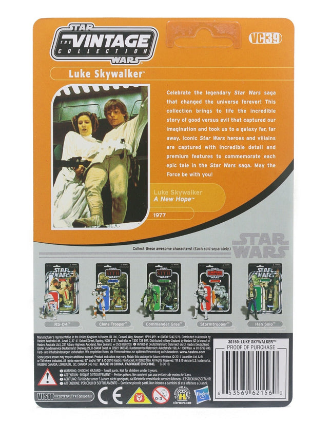 2011 Star Wars Vintage Collection VC39 Luke Skywalker Death Star UNPUNCHED MINT