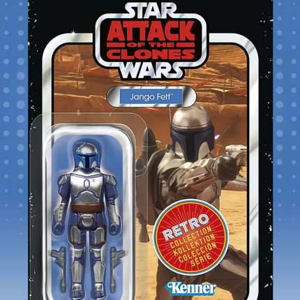 Star Wars The Retro Collection AOTC Jango Fett 3.75" Figure MINT UNPUNCHED0