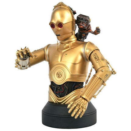 Star Wars Diamond Select C-3PO & Babu Frik 1/6 Scale Bust Statue8