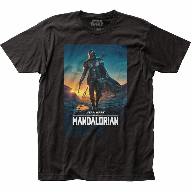 Star Wars The Mandalorian Season 2 Poster Mens Black T-Shirt NEW0