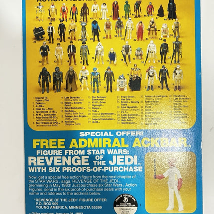 Star Wars Kenner Vintage ESB Lot of 7 Card Back Han Ugnaught FX-7 2-1B R2-D28
