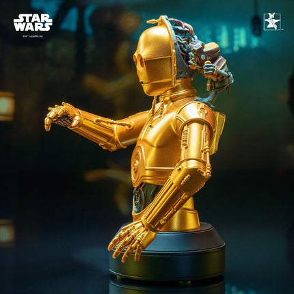 Star Wars Diamond Select C-3PO & Babu Frik 1/6 Scale Bust Statue1