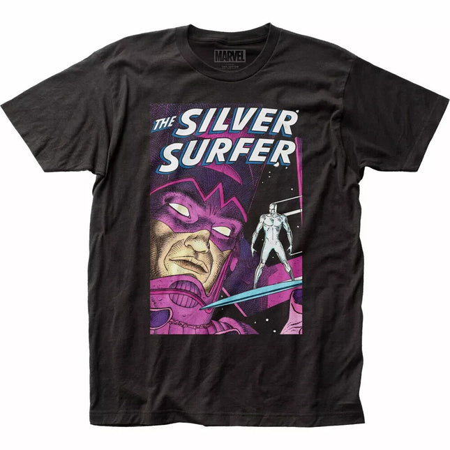 Marvel Silver Surfer & Galactus Mens Black T-Shirt NEW0