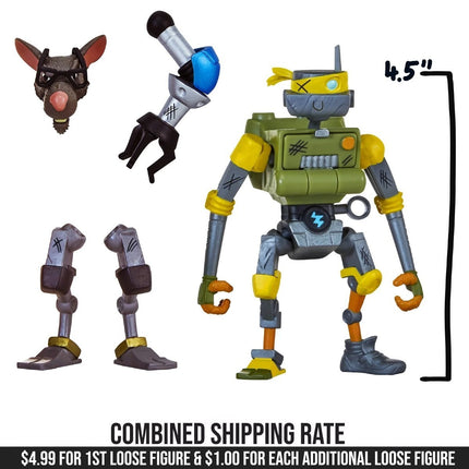 TMNT Teenage Mutant Ninja Turtles Disguise Mix Match Metalhead Figure LOOSE NEW0