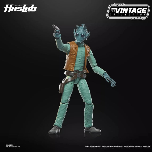 Star Wars The Vintage Collection Haslab Cantina Greedo MINT1