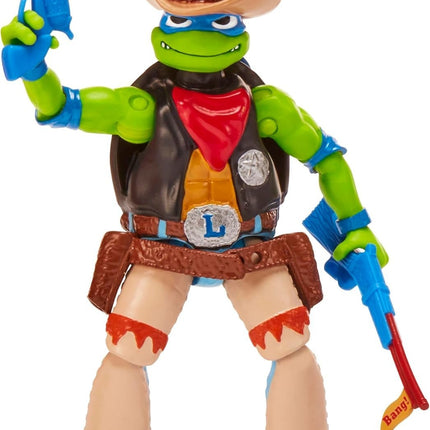 TMNT Teenage Mutant Ninja Turtles in Disguise Cowboy Leo Figure LOOSE NEW3
