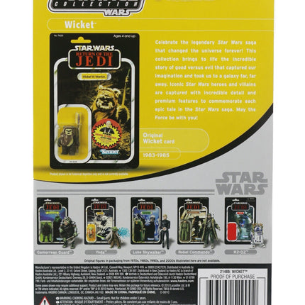 2010 Star Wars The Vintage Collection VC27 Wicket Ewok - UNPUNCHED MINT1