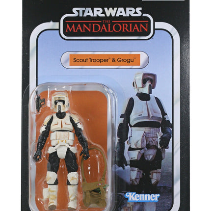 Star Wars Vintage Collection VC289 Biker Scout & Grogu 3.75 Figure - MINT0