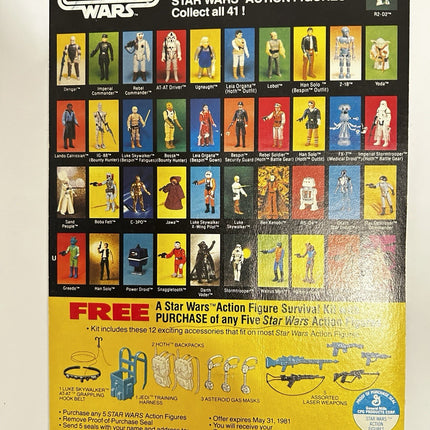 Star Wars Kenner Vintage ESB Lot of 7 Card Back Han Ugnaught FX-7 2-1B R2-D24