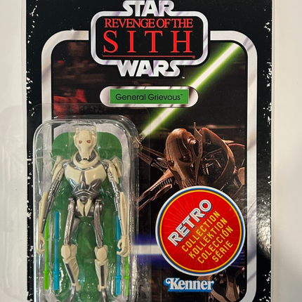 Star Wars The Retro Collection ROTS General Grievous 3.75" Figure MINT0