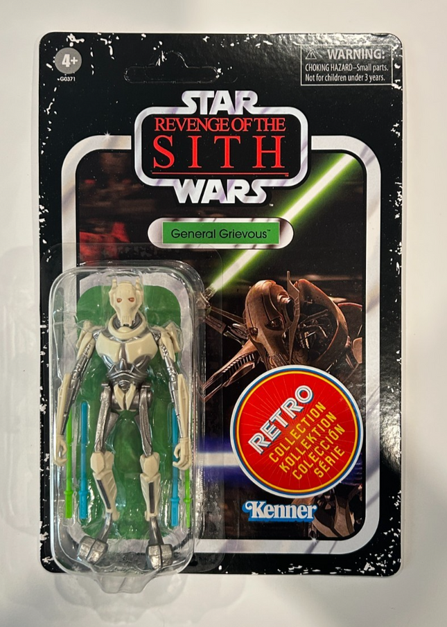 Star Wars The Retro Collection ROTS General Grievous 3.75" Figure MINT0
