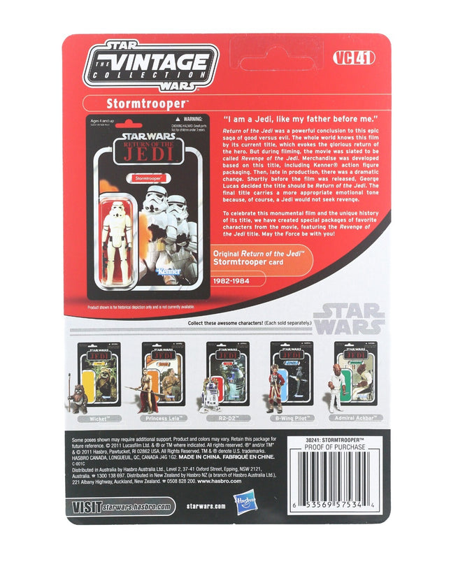 2011 Star Wars Revenge Jedi Vintage Collection Stormtrooper VC41 MINT UNPUNCHED