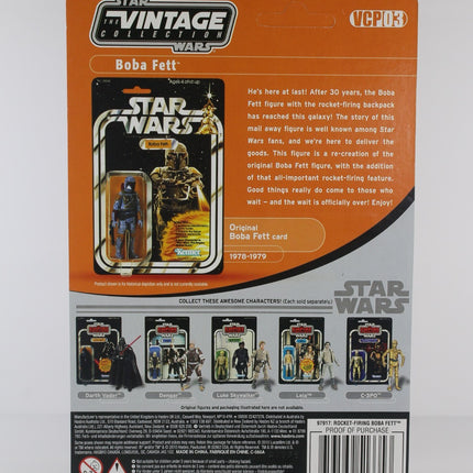 Star Wars The Vintage Collection VCP03 Rocket Firing Boba Fett UNPUNCHED MINT1