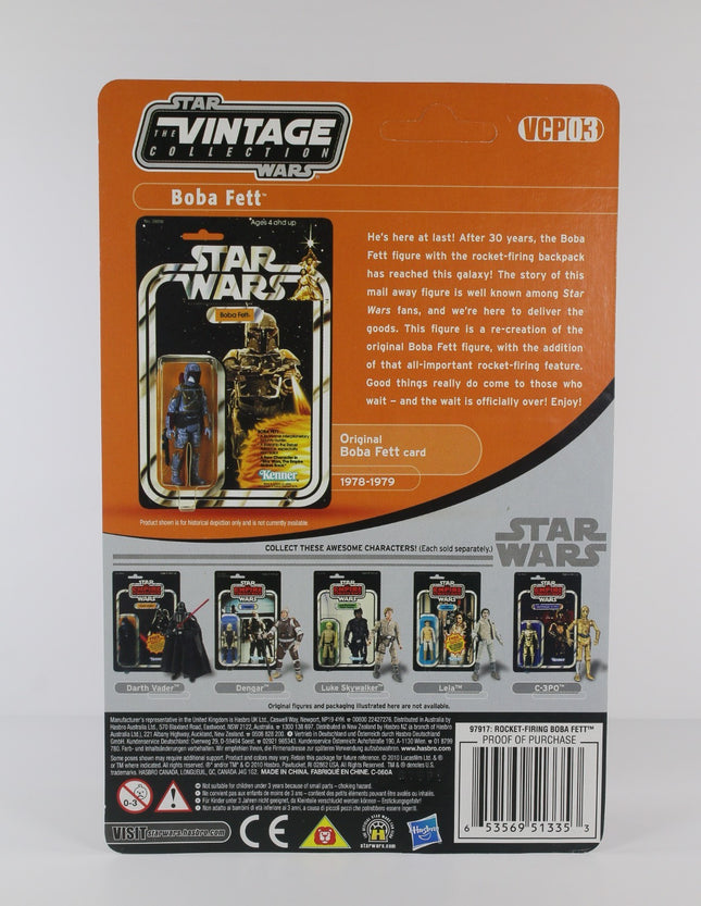Star Wars The Vintage Collection VCP03 Rocket Firing Boba Fett UNPUNCHED MINT1