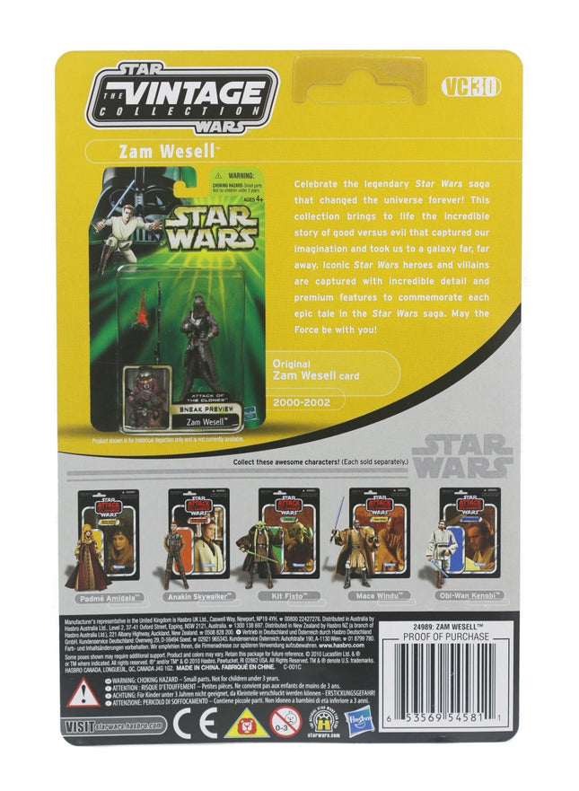 Star Wars 2012  The Vintage Collection VC30 Zam Wesell UNPUNCHED MINT1