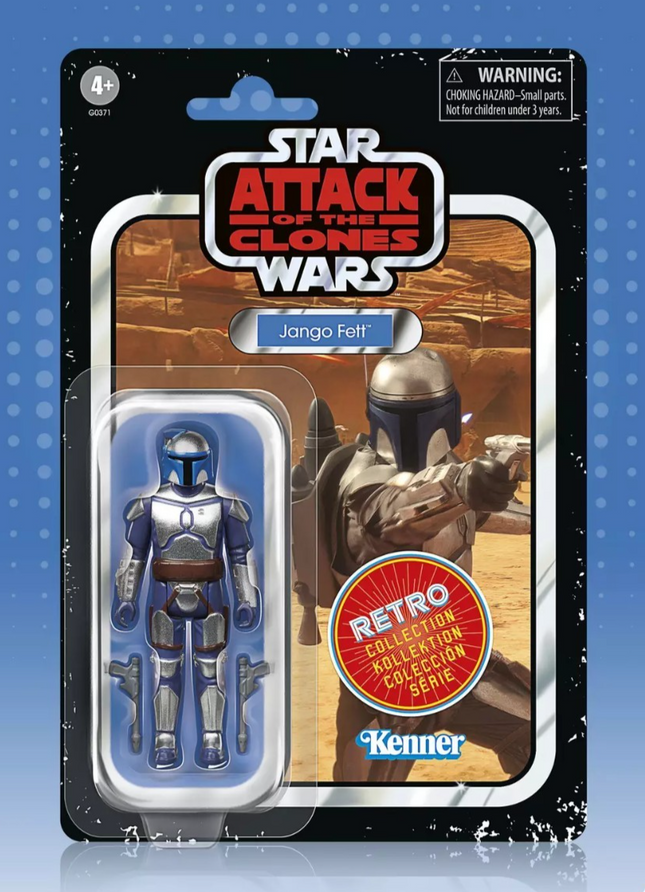 Star Wars The Retro Collection AOTC Jango Fett 3.75" Figure MINT UNPUNCHED1
