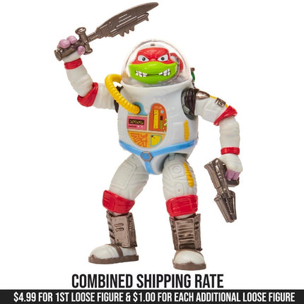 TMNT Teenage Mutant Ninja Turtles Disguise Astronaught Raphael Figure LOOSE NEW1