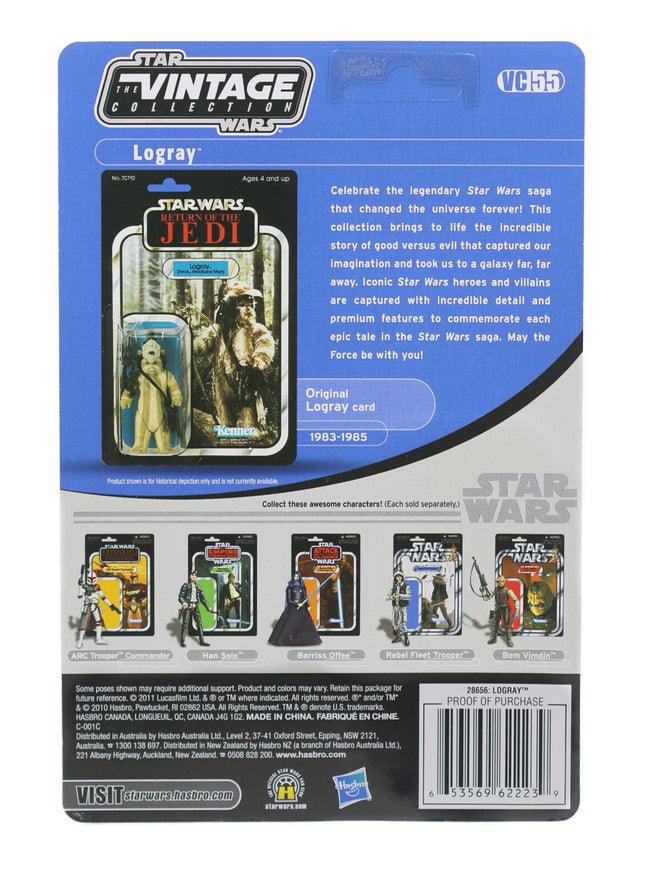2011 Star Wars Vintage Collection VC55 Logray Ewok - MINT UNPUNCHED