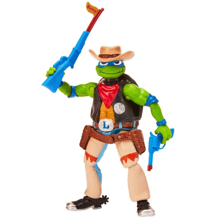 TMNT Teenage Mutant Ninja Turtles in Disguise Cowboy Leo Figure LOOSE NEW2