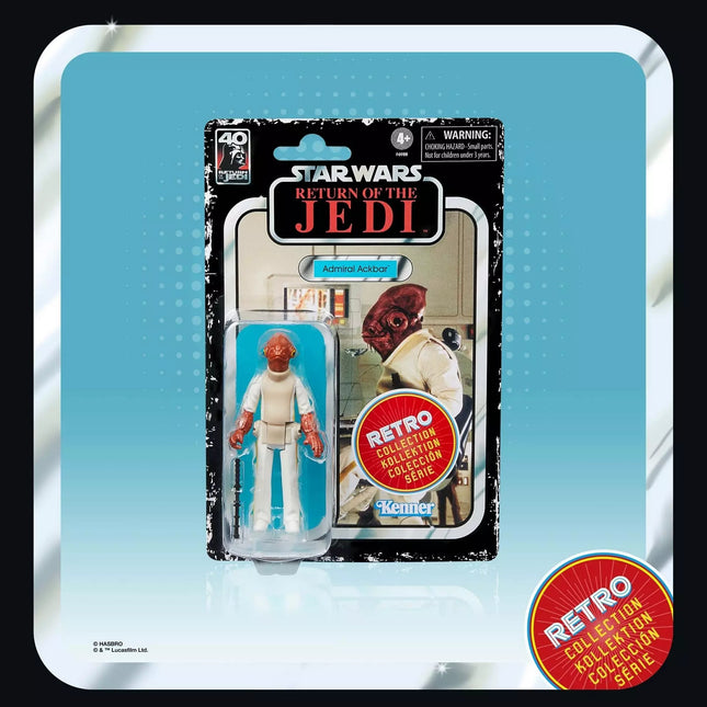 Star Wars Retro Collection ROTJ Admiral Ackbar UNPUNCHED MINT - It's a trap!
