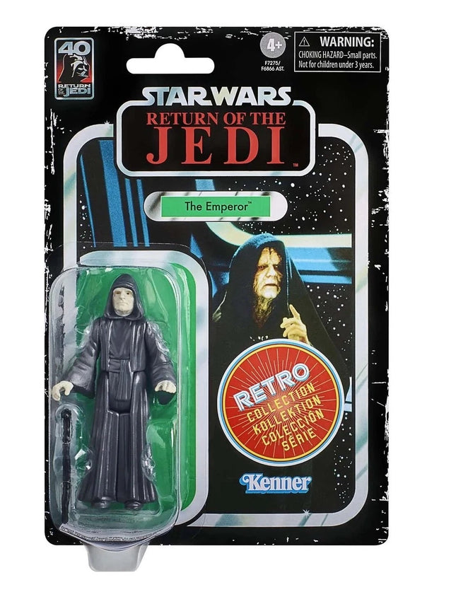 Star Wars The Retro Collection ROTJ Emperor Palpatine 3.75" Figure MINT